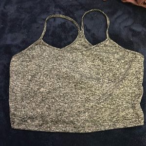 racerback cropped tank top